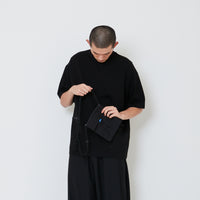 Men Detachable Patch Pocket Oversized Top - Black - SM2412250C