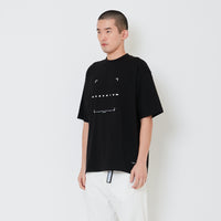 Men Printed Oversized Tee - Black - SM2412256D