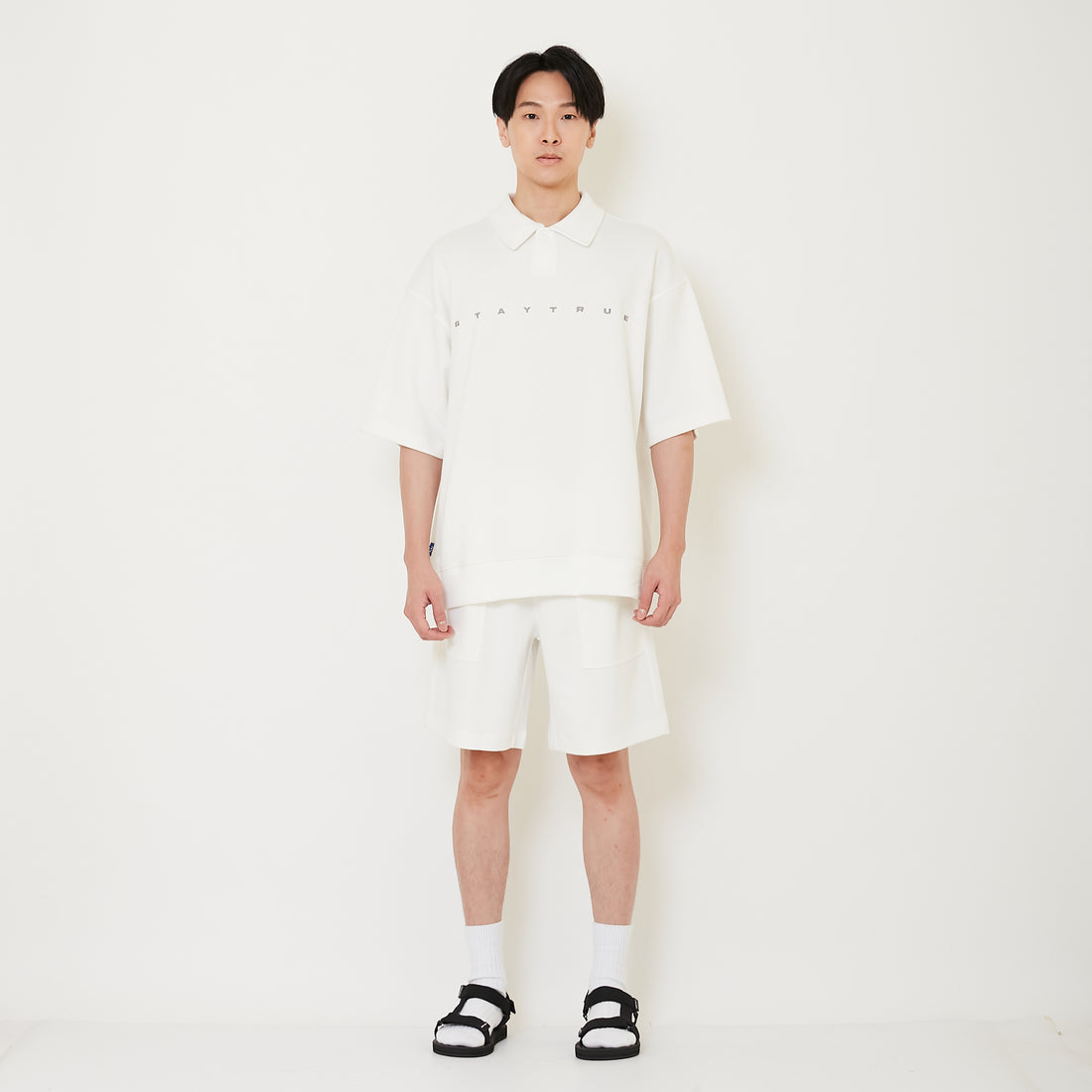 Men Sweat-Shorts - Off White - SM2412259A