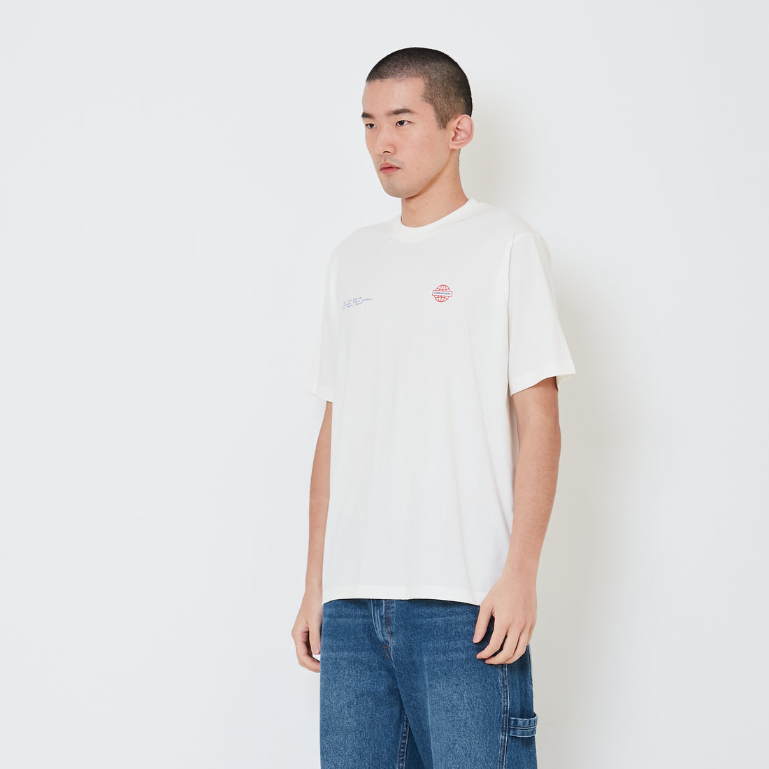 Men Graphic Tee - Off White - SM2412266A