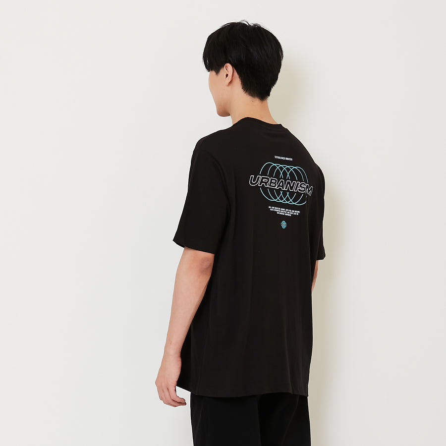 Men Graphic Tee - Black - SM2412266D