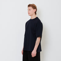 Men Hybrid Oversized Tee - Navy - SM2501009B