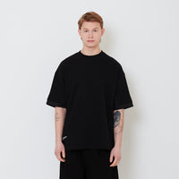 Men Hybrid Oversized Tee - Black - SM2501009C