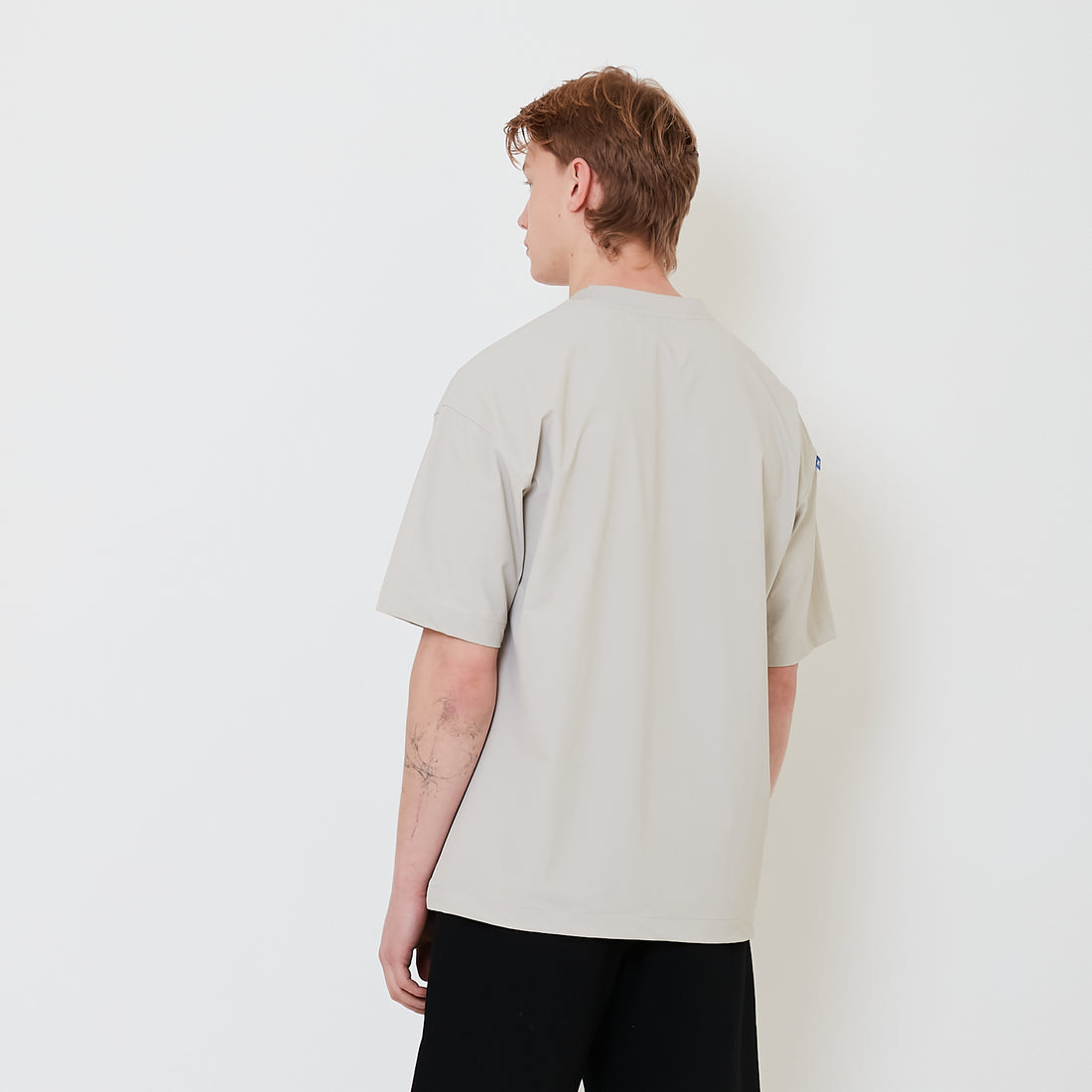 Men Oversized Tee - Beige - SM2501012A