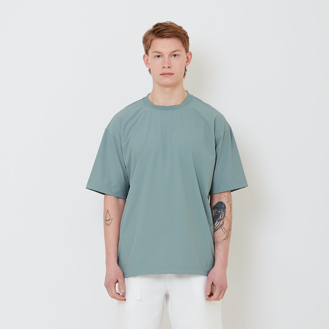 Men Oversized Tee - Green - SM2501012B