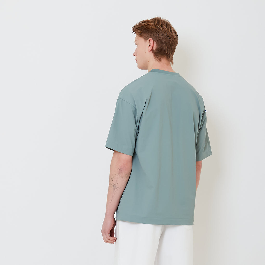 Men Oversized Tee - Green - SM2501012B