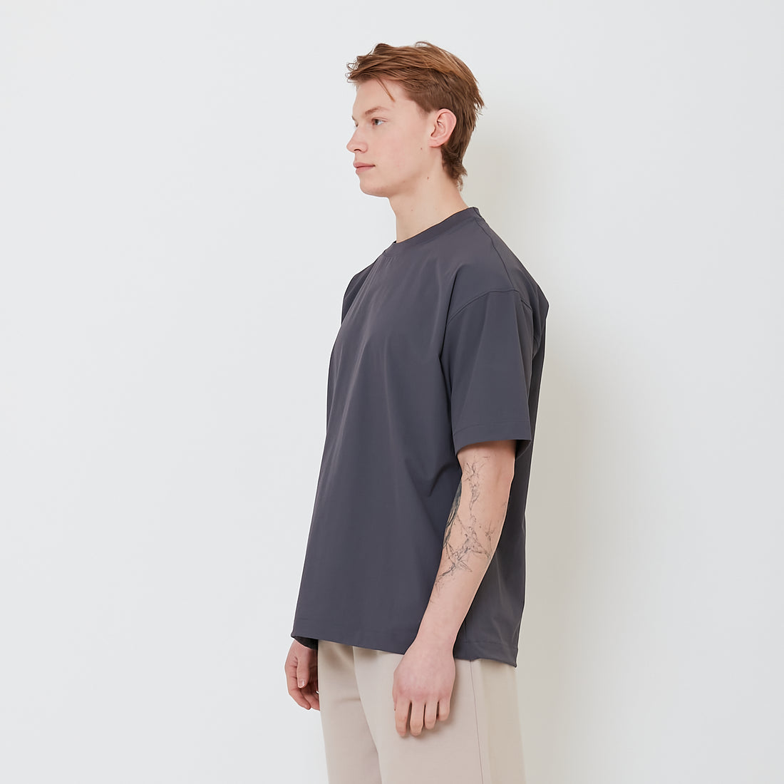 Men Oversized Tee - Metal - SM2501012C