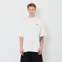 Men Printed Oversized Tee - Off White - SM2502030A