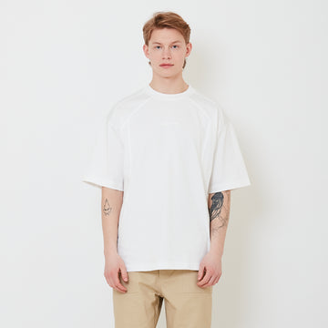 Men Printed Oversized Tee - Off White - SM2502031A