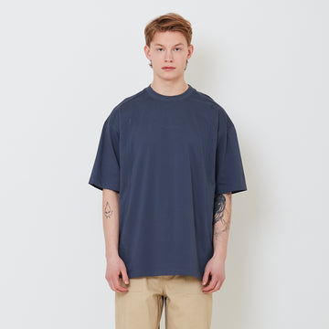 Men Printed Oversized Tee - Metal - SM2502031B