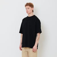 Men Printed Oversized Tee - Black - SM2502031C