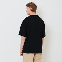 Men Printed Oversized Tee - Black - SM2502031C