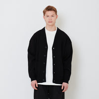 Men Oversized Cardigan - Black - SM2502037B