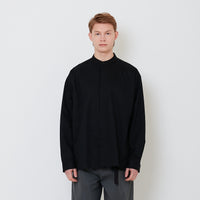 Men Oversized Shirt - Black - SM2502038B