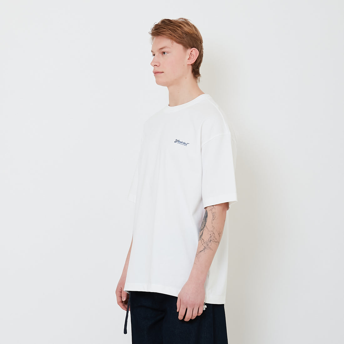 Men Oversized Polo Tee - Off White - SM2503048A