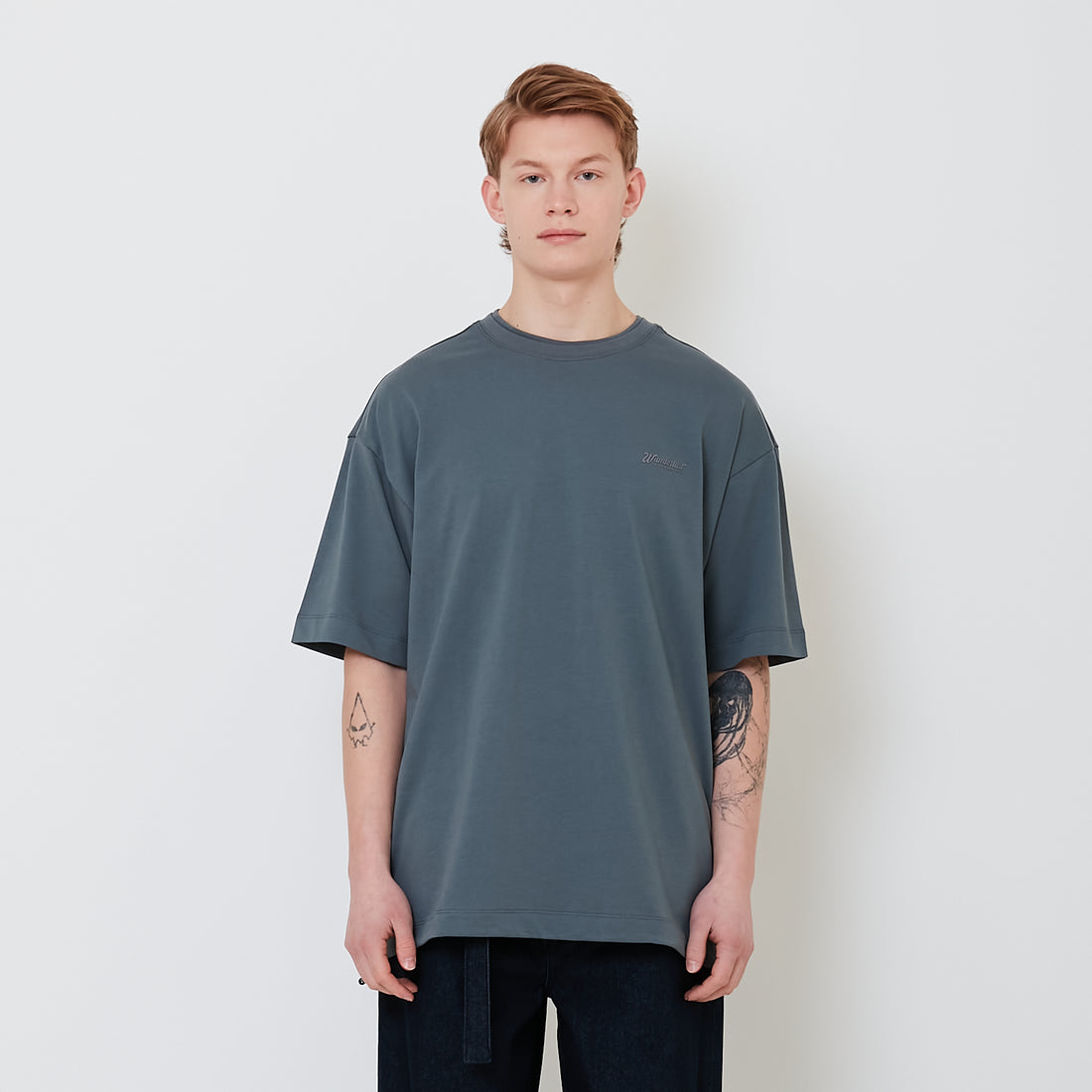 Men Oversized Polo Tee - Metal - SM2503048B