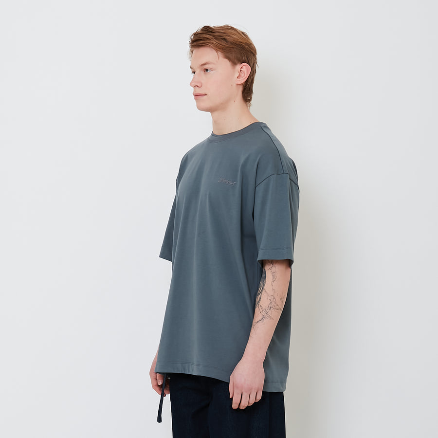 Men Oversized Polo Tee - Metal - SM2503048B