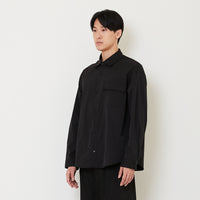 Men Oversized Shirt - Black - SM2503050B