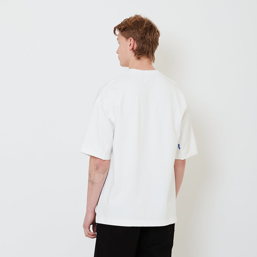 Men Oversized Tee - Off White - SM2503058A