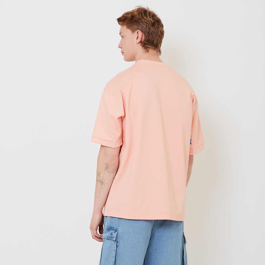 Men Oversized Tee - Salmon - SM2503058B