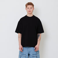 Men Oversized Tee - Black - SM2503058D