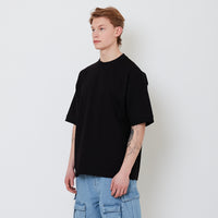 Men Oversized Tee - Black - SM2503058D