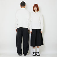 Adult Genderless Cropped Polo Sweater - Off White - SU2408002A