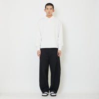 Adult Genderless Cropped Polo Sweater - Off White - SU2408002A