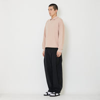 Adult Genderless Cropped Polo Sweater - Dusty Pink - SU2408002C