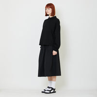 Adult Genderless Cropped Polo Sweater - Black - SU2408002D