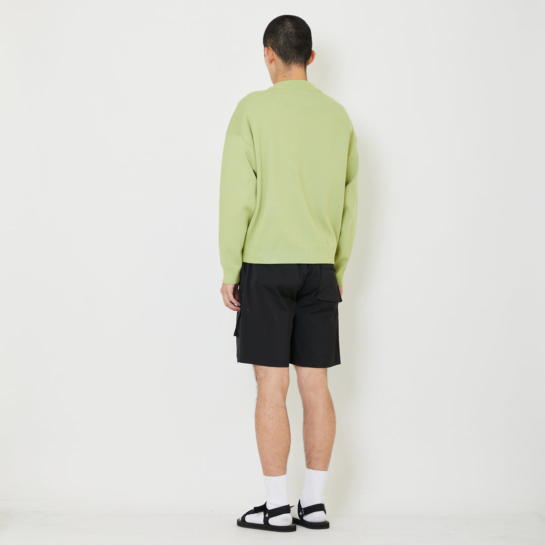 Adult Genderless Oversized Cardigan - Avocado - SU2408004A