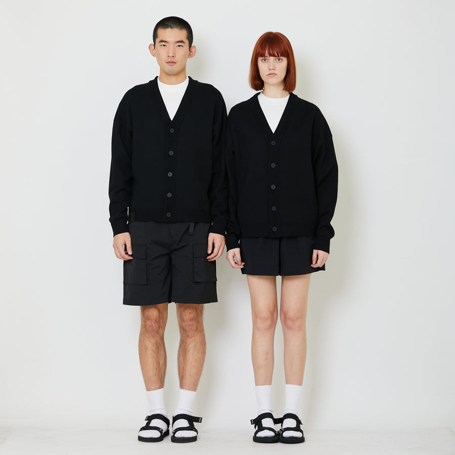 Adult Genderless Oversized Cardigan - Black - SU2408004C