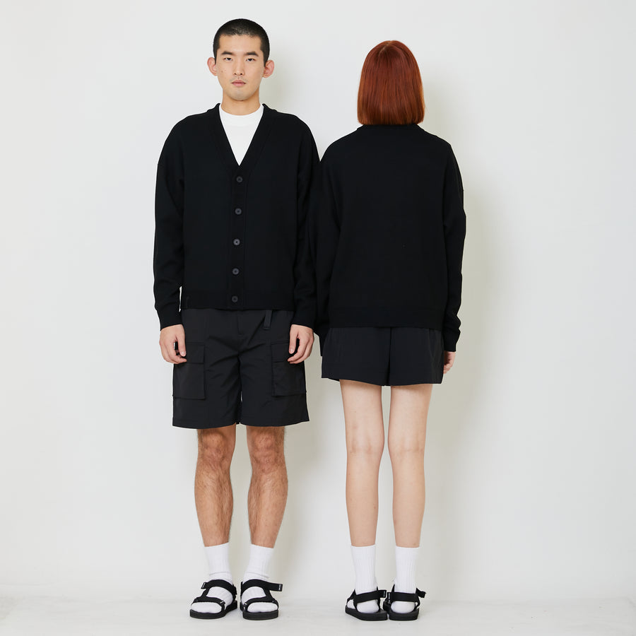 Adult Genderless Oversized Cardigan - Black - SU2408004C