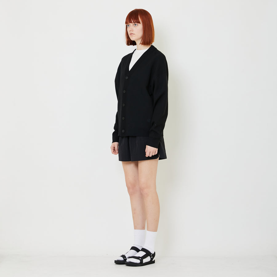 Adult Genderless Oversized Cardigan - Black - SU2408004C