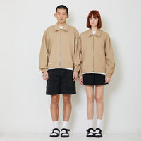 Adult Genderless Cropped Jacket - Latte - SU2408005A