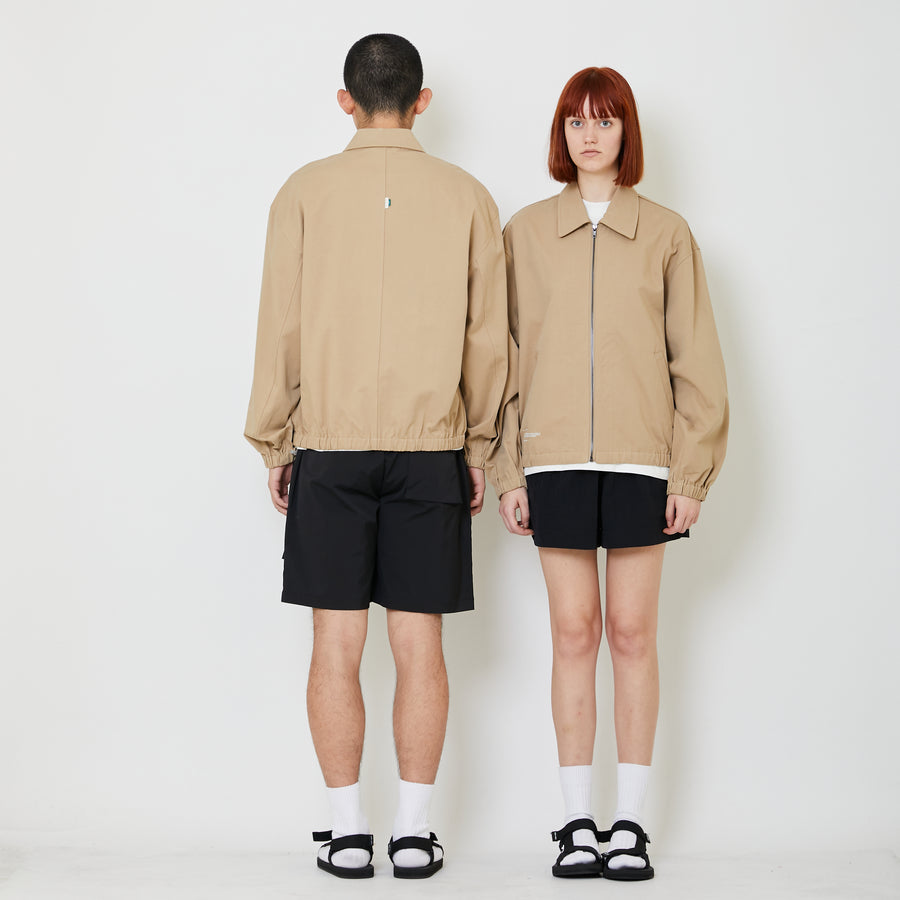 Adult Genderless Cropped Jacket - Latte - SU2408005A