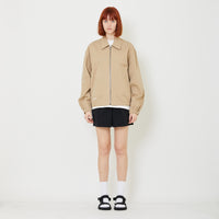 Adult Genderless Cropped Jacket - Latte - SU2408005A