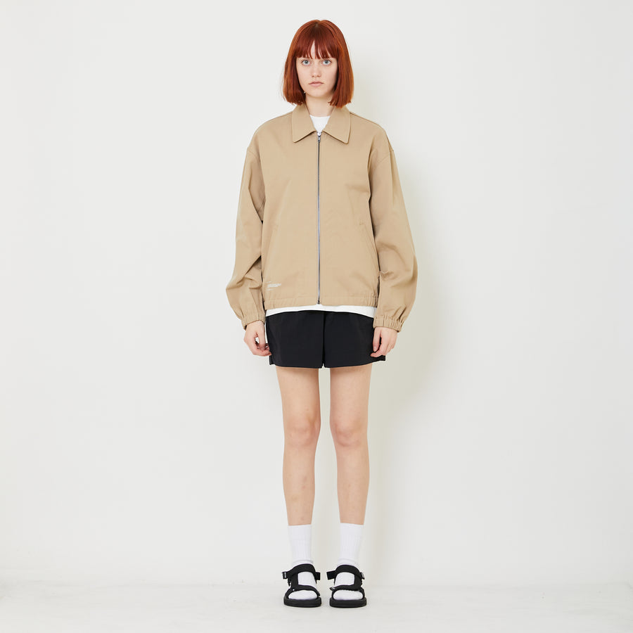 Adult Genderless Cropped Jacket - Latte - SU2408005A