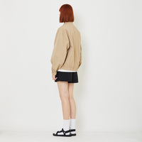 Adult Genderless Cropped Jacket - Latte - SU2408005A