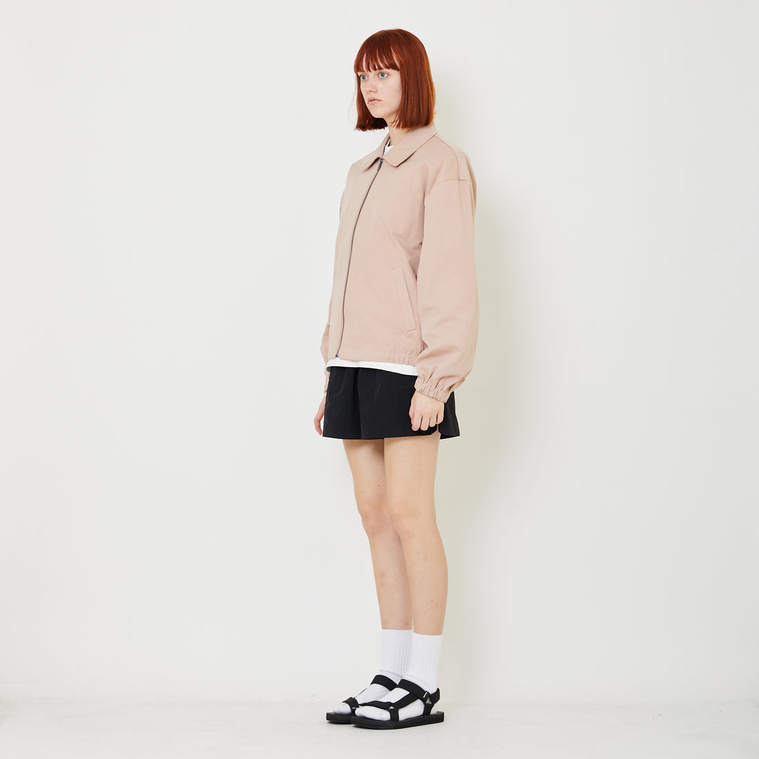 Adult Genderless Cropped Jacket - Dusty Pink - SU2408005B