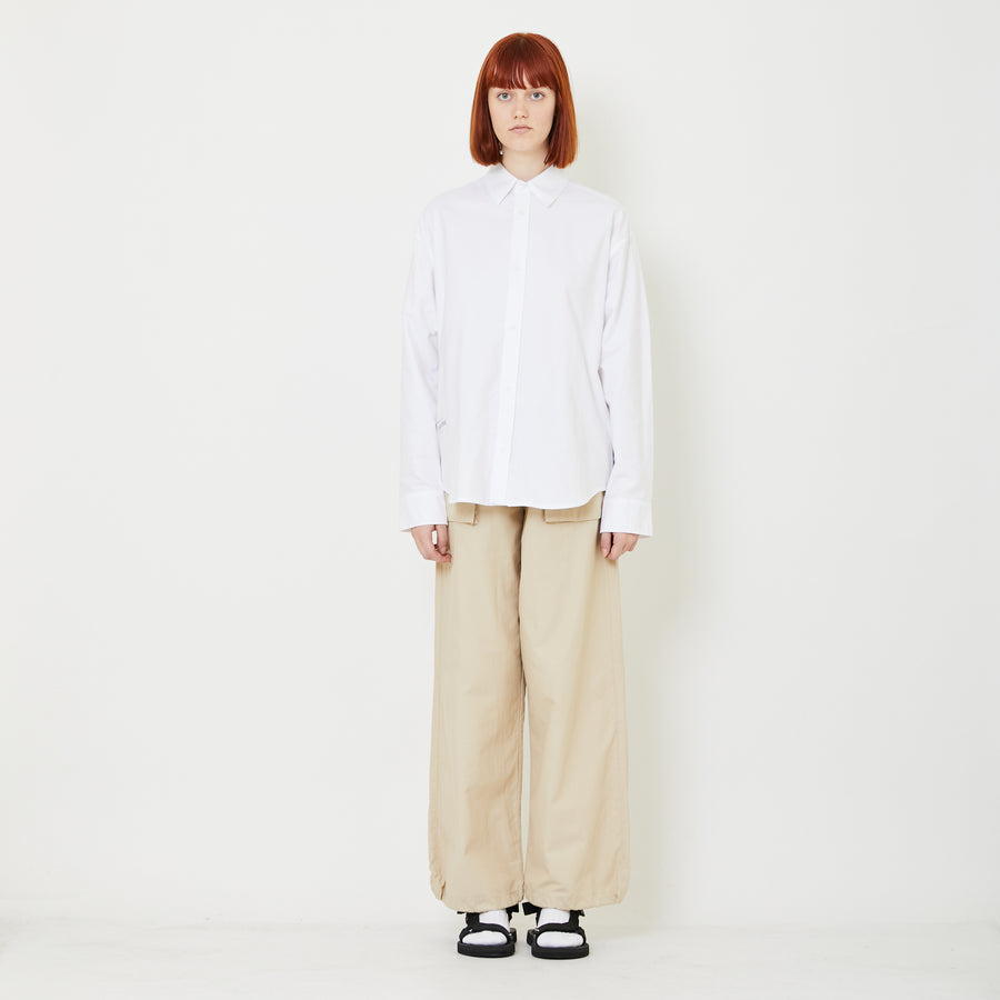 Adult Genderless Oversized Shirt - Off White - SU2408006A