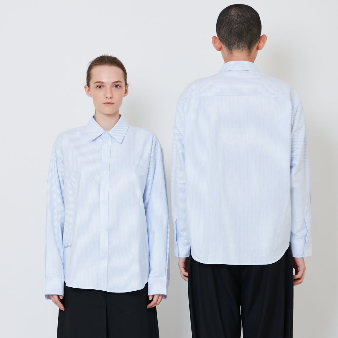 Adult Genderless Oversized Shirt - Light Blue - SU2408006B