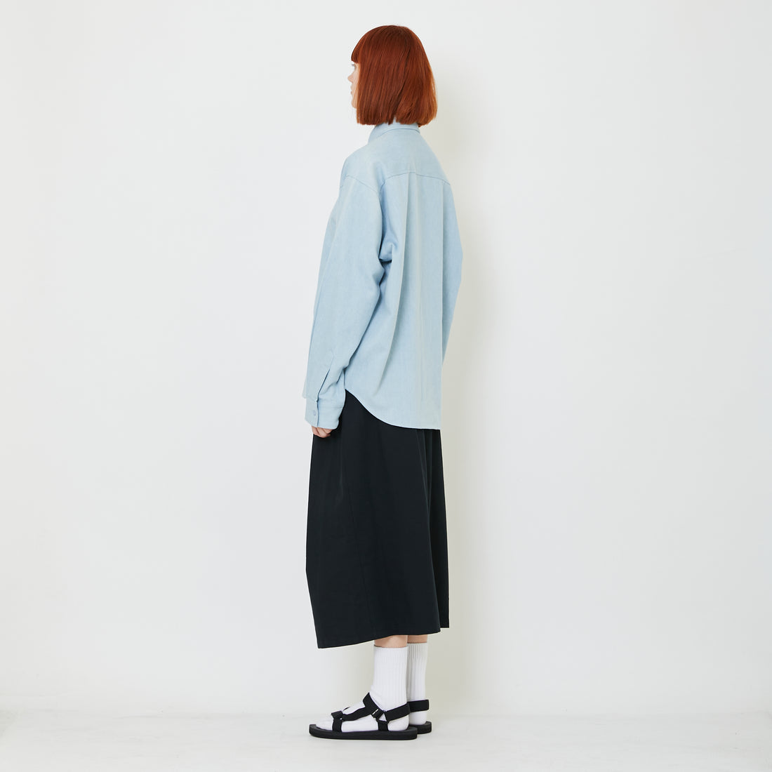 Adult Genderless Oversized Shirt - Blue - SU2408006C