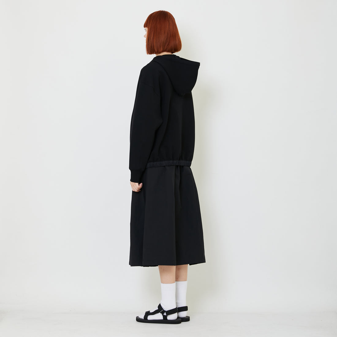 Adult Genderless Oversized Jacket - Black - SU2408007B