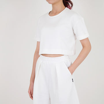 Women Pique Cropped Top - SW2307065