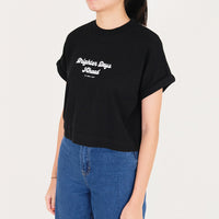 Women Cropped Top - Black - SW2307075D