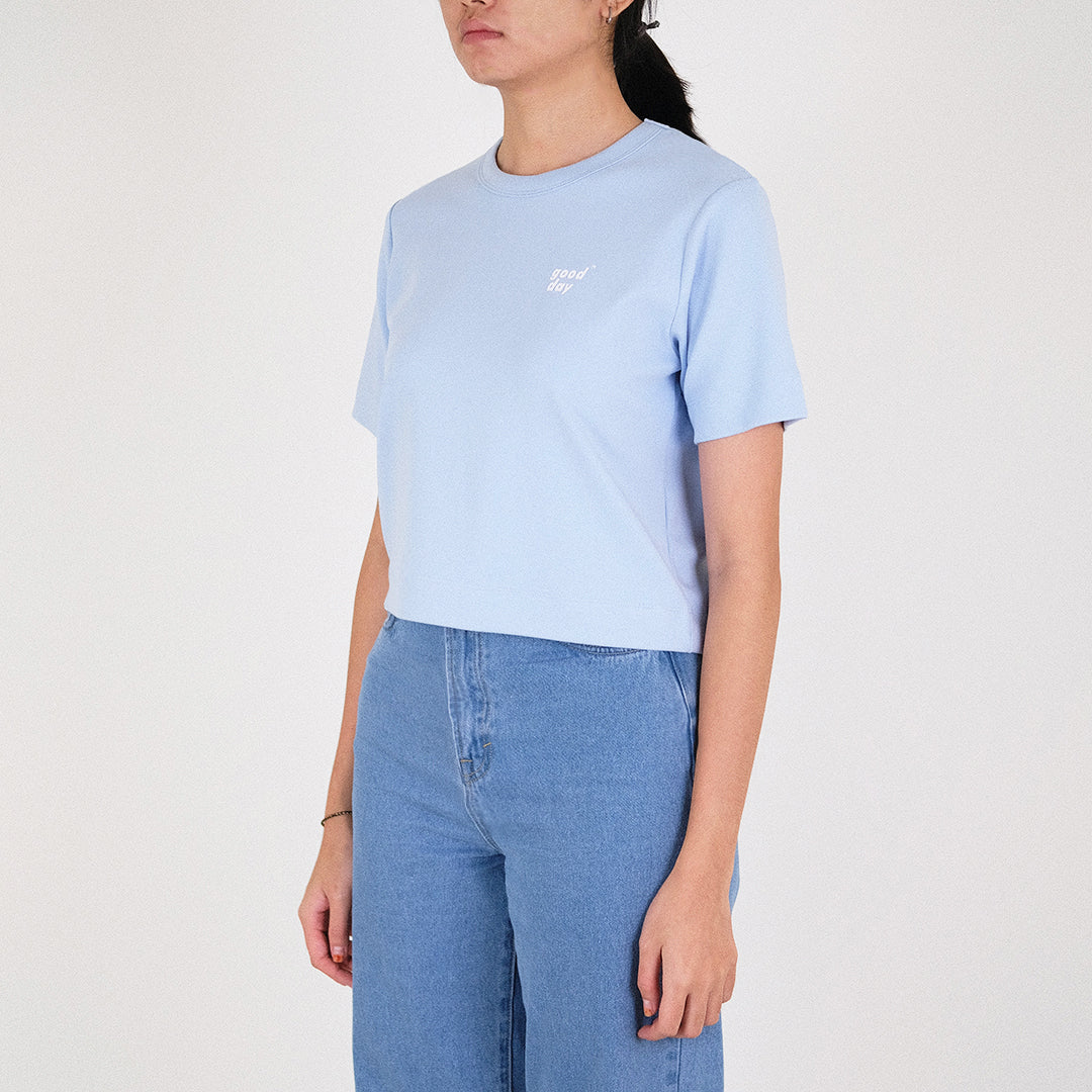 Women Cropped Top - Light Blue - SW2211558G