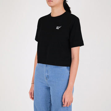 Women Cropped Top - Black - SW2211558H