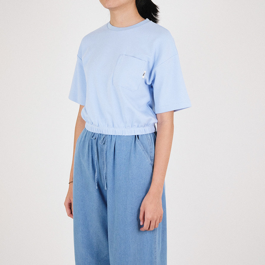 Women Cropped Top - Sky Blue - SW2212572D