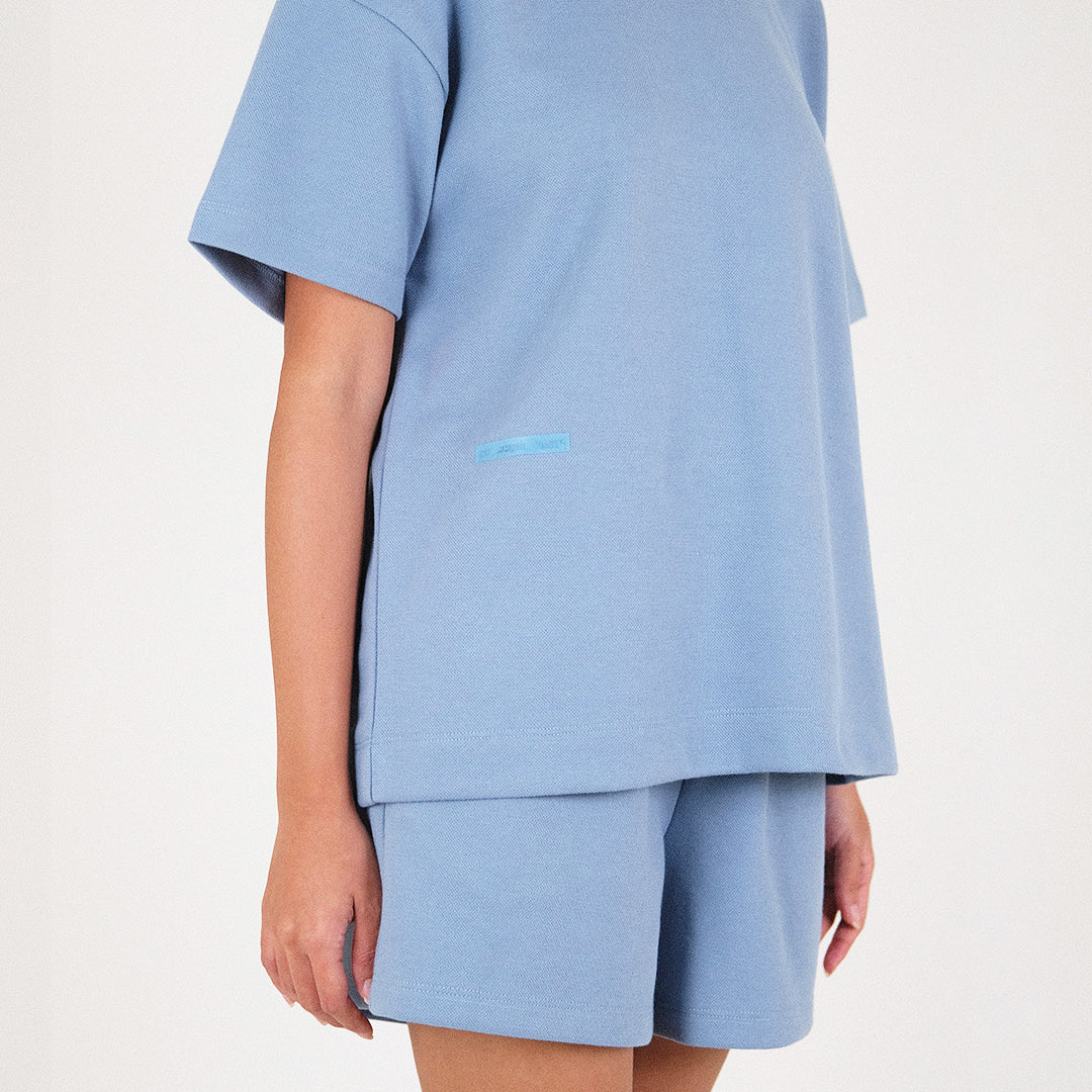 Women Oversized Pique Top - SW2212581